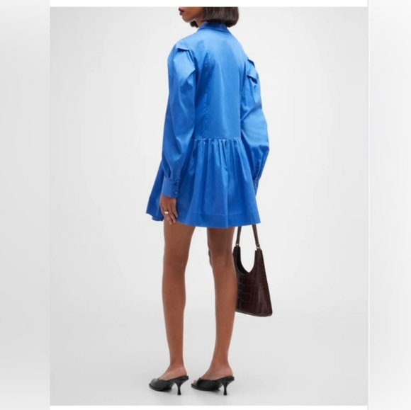 NWT! Harshman Los Angeles, Esme Shirt Dress, Indigo Blue, Multiple Sizes -$304 - Picture 4 of 5